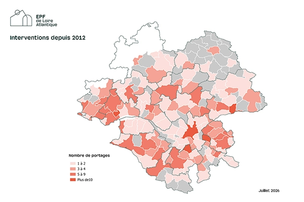Carte des interventions